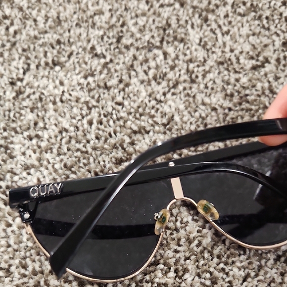 Quay Australia Black Shield Sunglasses Sporty Wraparound Design main image 9